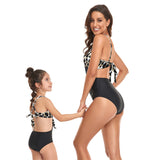 Family Matching Parent-child Midriff One Piece Swimsuit