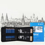 35pcs  Professional Sketching Drawing Pencils Kit Set