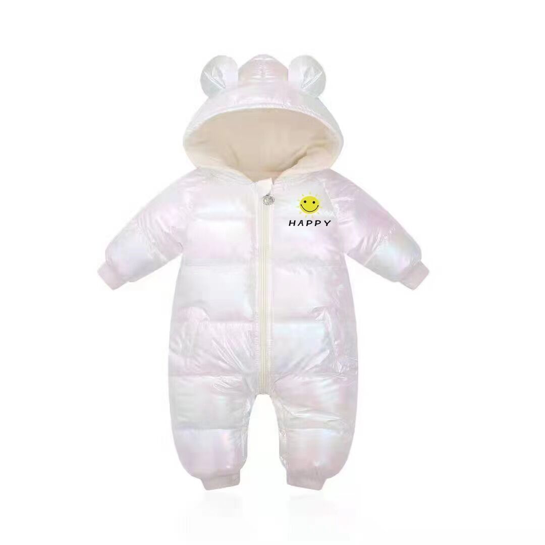 Baby Jumpsuit Padded Cashmere Autumn Winter Rompers
