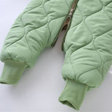 Baby Girl Down Cotton Bodysuit Autumn Winter Thickening Rompers