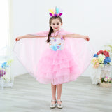 Kid Girl Shawl Frozen Princess Witch Cape Halloween Coats