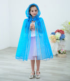 Kid Girl Shawl Frozen Princess Witch Cape Halloween Coats
