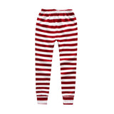 Kid Boy Santa Claus Long Sleeve Striped Pajamas