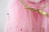 Kid Baby Girl Frozen Princess Aisha Wearing Yarn Halloween Shawl Coats