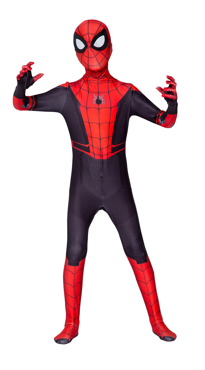 Halloween Kid Boy Spider Hero Cosplay Siamese Costume