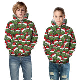 Kid Boy Girl Long Sleeve Autumn Winter Christmas Snowman Hoodie