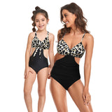 Family Matching Parent-child Midriff One Piece Swimsuit