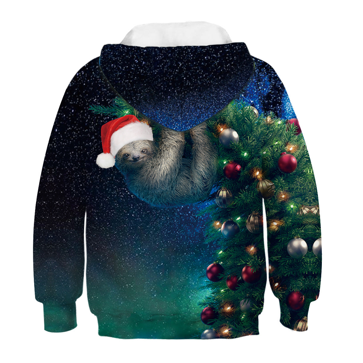 Kid Boy Girl Christmas Panda Digital Print Autumn Spring Hoodie