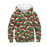 Kid Boy Girl Long Sleeve Autumn Winter Christmas Snowman Hoodie