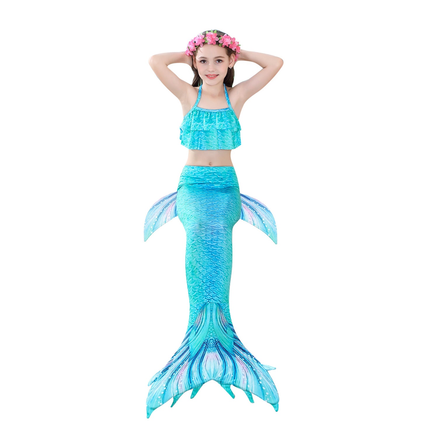 Kid Girl Mermaid Bikini Swimsuit Swimwear