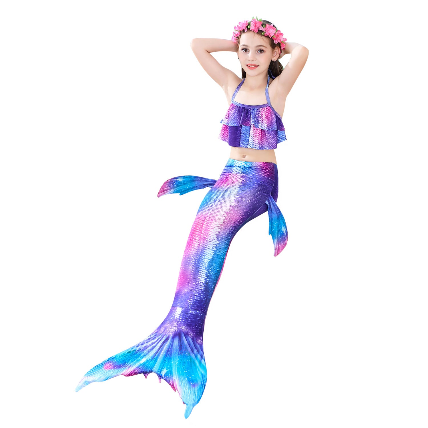 Kid Girl Mermaid Bikini Swimsuit Swimwear