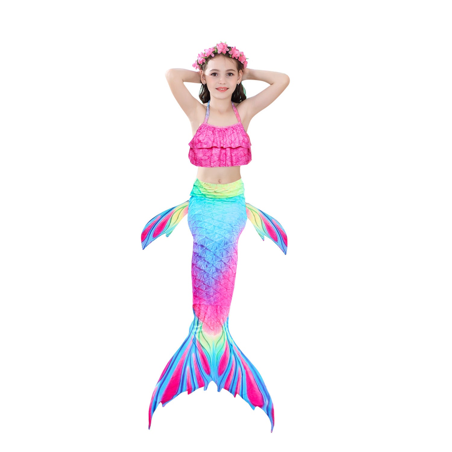 Kid Girl Mermaid Bikini Swimsuit Swimwear
