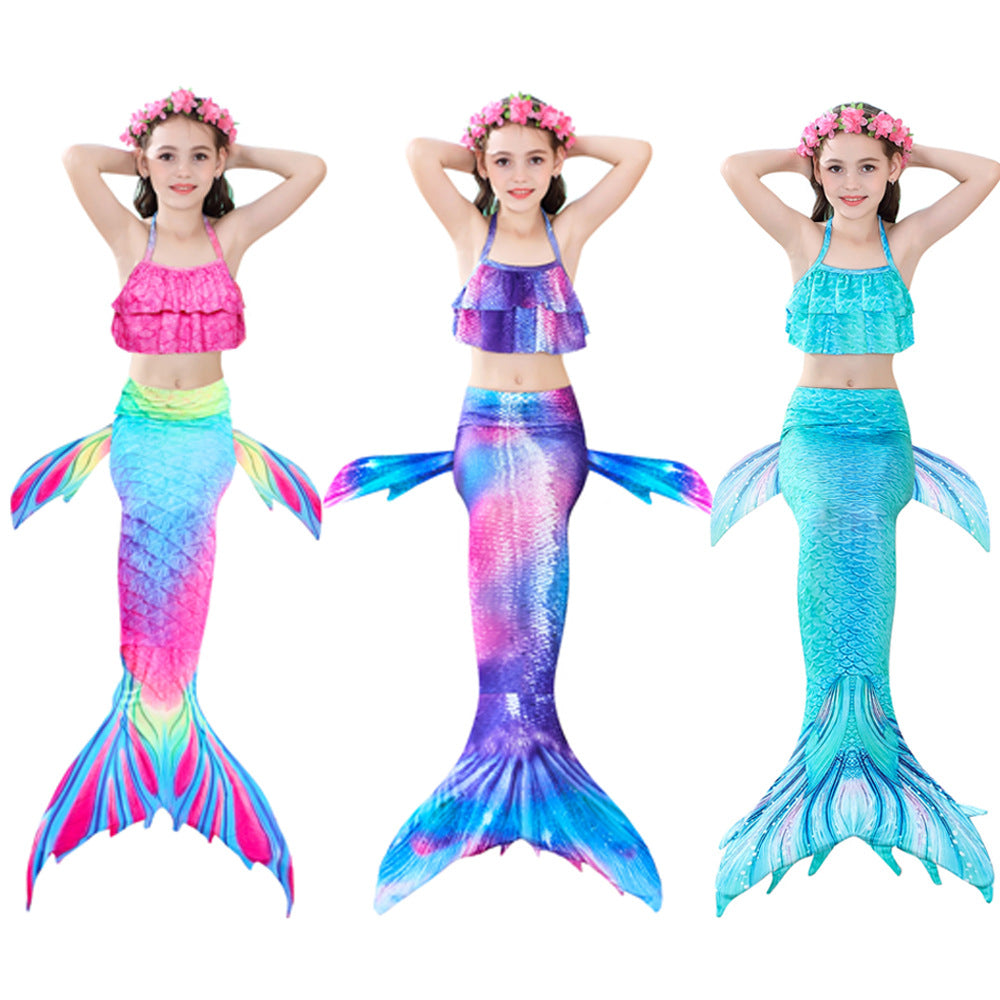 Kid Girl Mermaid Bikini Swimsuit Swimwear