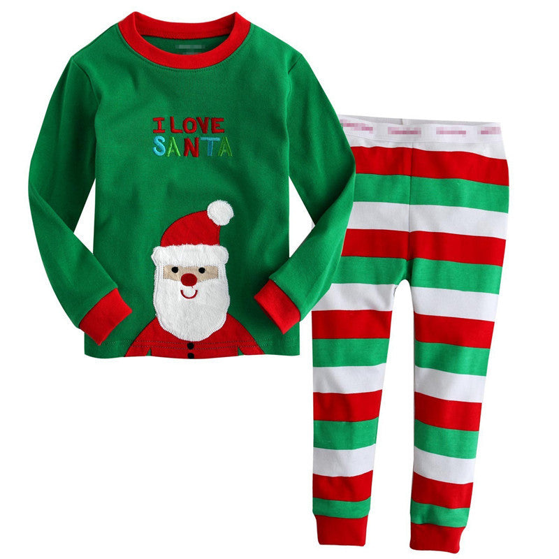 Kid Baby Boys Girls Christmas New Year Cartoon Home Pajamas