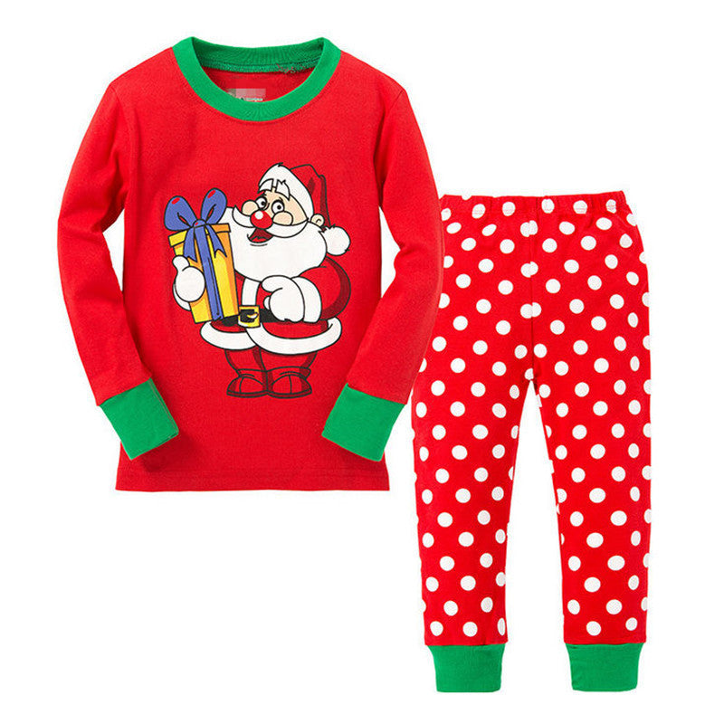 Kid Baby Boys Girls Christmas New Year Cartoon Home Pajamas