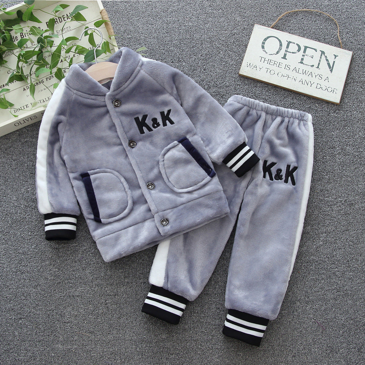 Kid Boy Girl Home Pajamas Suit