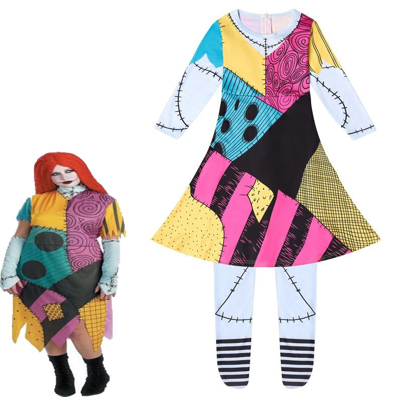 Kid Girl Performance Christmas Horror Sally Night Dresses