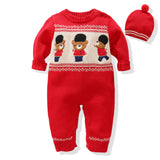 Baby Boy Girl Christmas Wool Cotton Climbing Winter Rompers