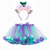Kid Girl Wings Stars Printed Gauze Bows Skirts