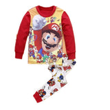 Kid Baby Boy Cartoon Long Sleeved Home Casual Pajamas