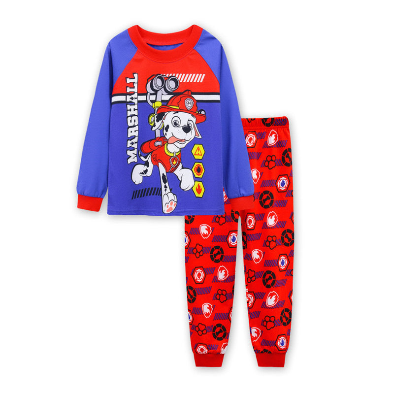 Kid Baby Boy Cartoon Long Sleeved Home Casual Pajamas
