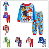 Kid Baby Boy Cartoon Long Sleeved Home Casual Pajamas
