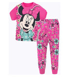 Kid Girl Long Sleeved Cartoon Home Pajamas