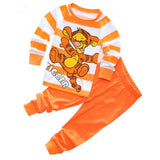 Kid Baby Boy Cartoon Long Sleeved Home Casual Pajamas