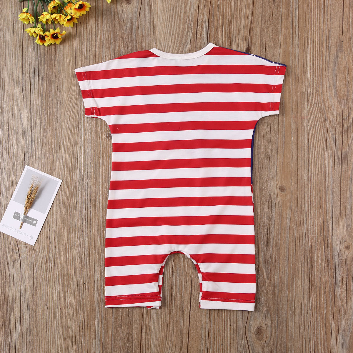 Baby Girls&boys Fourth of July Independence Day Stars and Stripes Romper