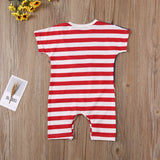 Baby Girls&boys Fourth of July Independence Day Stars and Stripes Romper