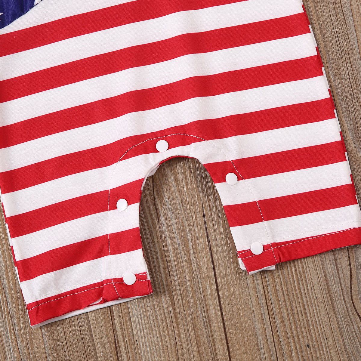 Baby Girls&boys Fourth of July Independence Day Stars and Stripes Romper