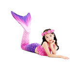 Kid Girl Fish Tail Swimsuit Mermaid Swimwear