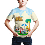 Animal Moritomo 3D Printed Children'Anime Cartoon T-shirt