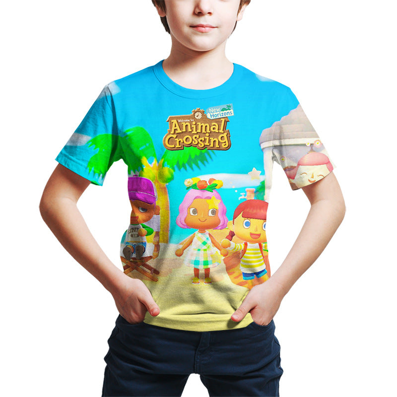 Animal Moritomo 3D Printed Children'Anime Cartoon T-shirt
