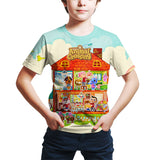 Animal Moritomo 3D Printed Children'Anime Cartoon T-shirt