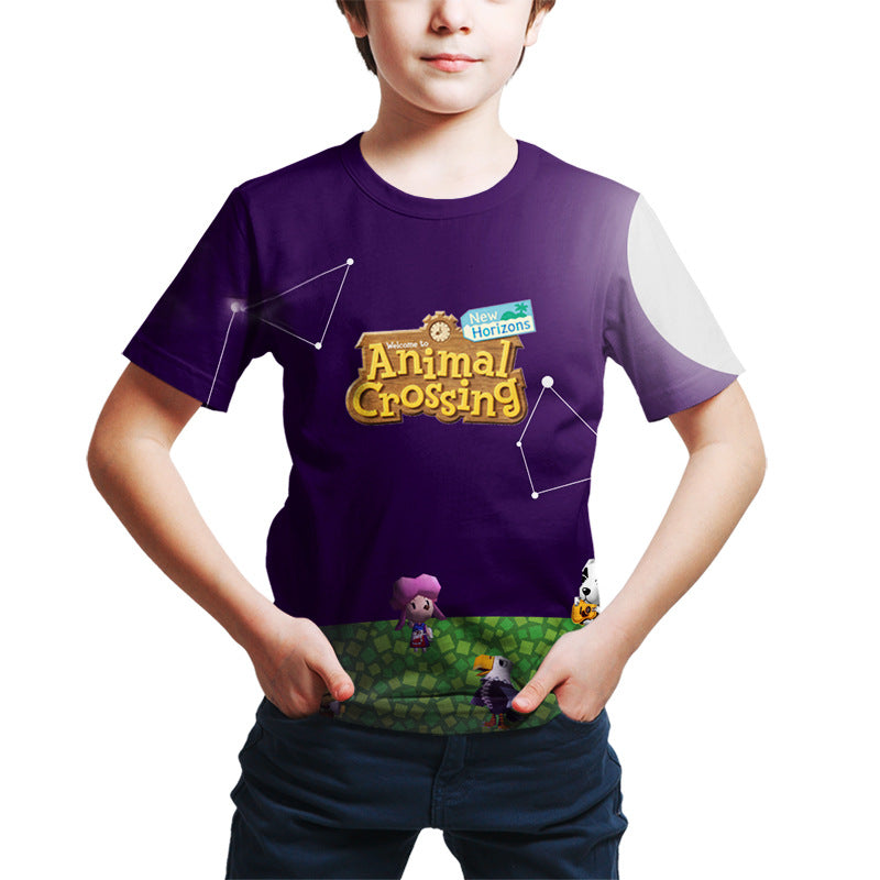 Animal Moritomo 3D Printed Children'Anime Cartoon T-shirt