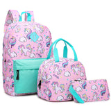Kid Schoolbag Primary School Unicorn Backpack 3pcs Set