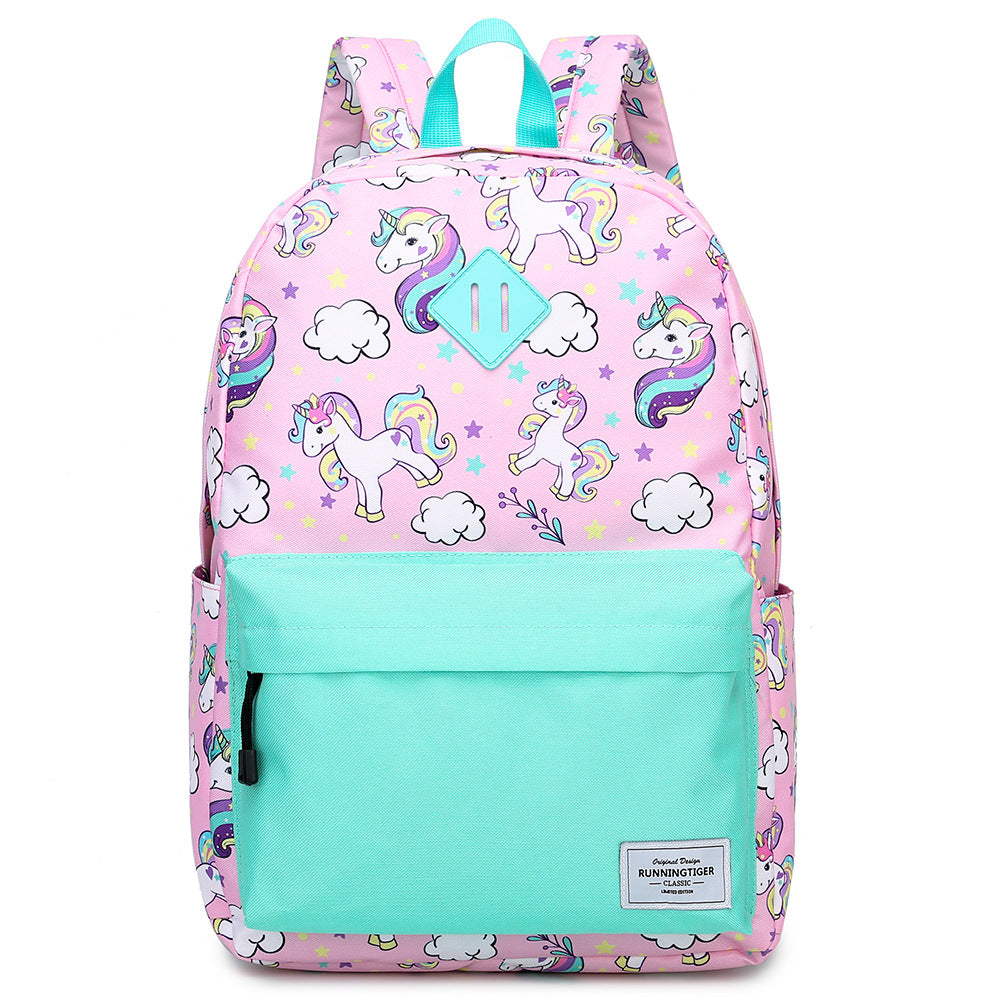 Kid Schoolbag Primary School Unicorn Backpack 3pcs Set