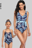 Family Matching Digital Print One-piece Parent-child Swimsuit Bikini