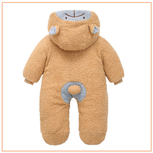 Baby Boy Girl Winter Fleece Jumpsuit Rompers