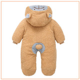 Baby Boy Girl Winter Fleece Jumpsuit Rompers