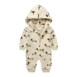 0-2T Fashion Baby Long Sleeve Fleece Romper