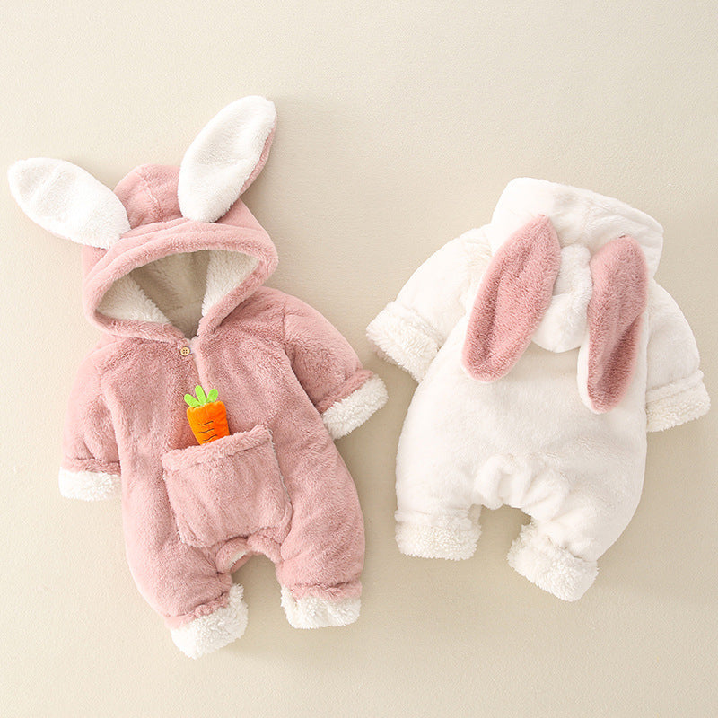 0-2T Baby Bunny Super Cute Net Red Romper