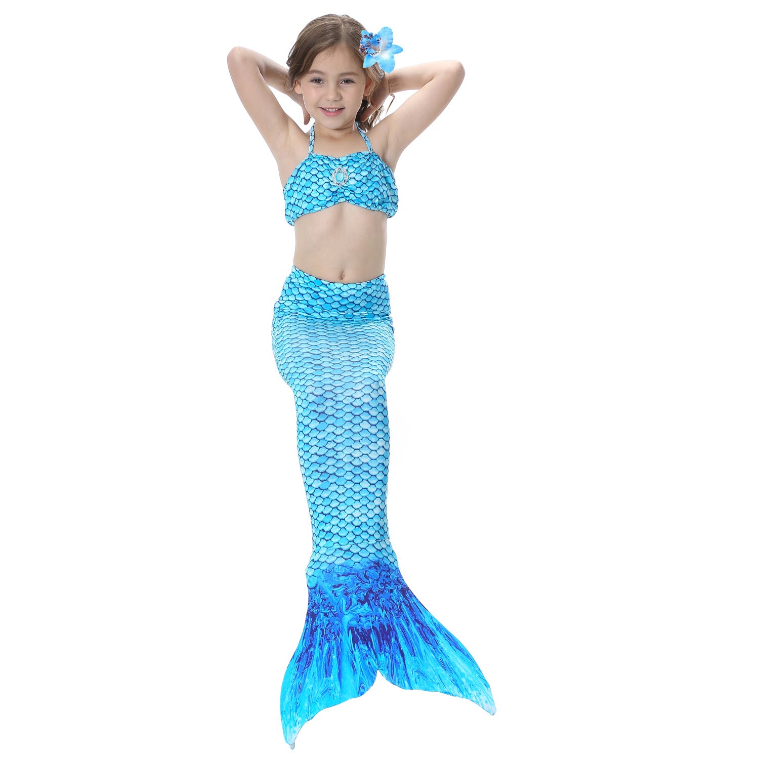 Kid Girl Mermaid Swimsuit Bikini Swimwear