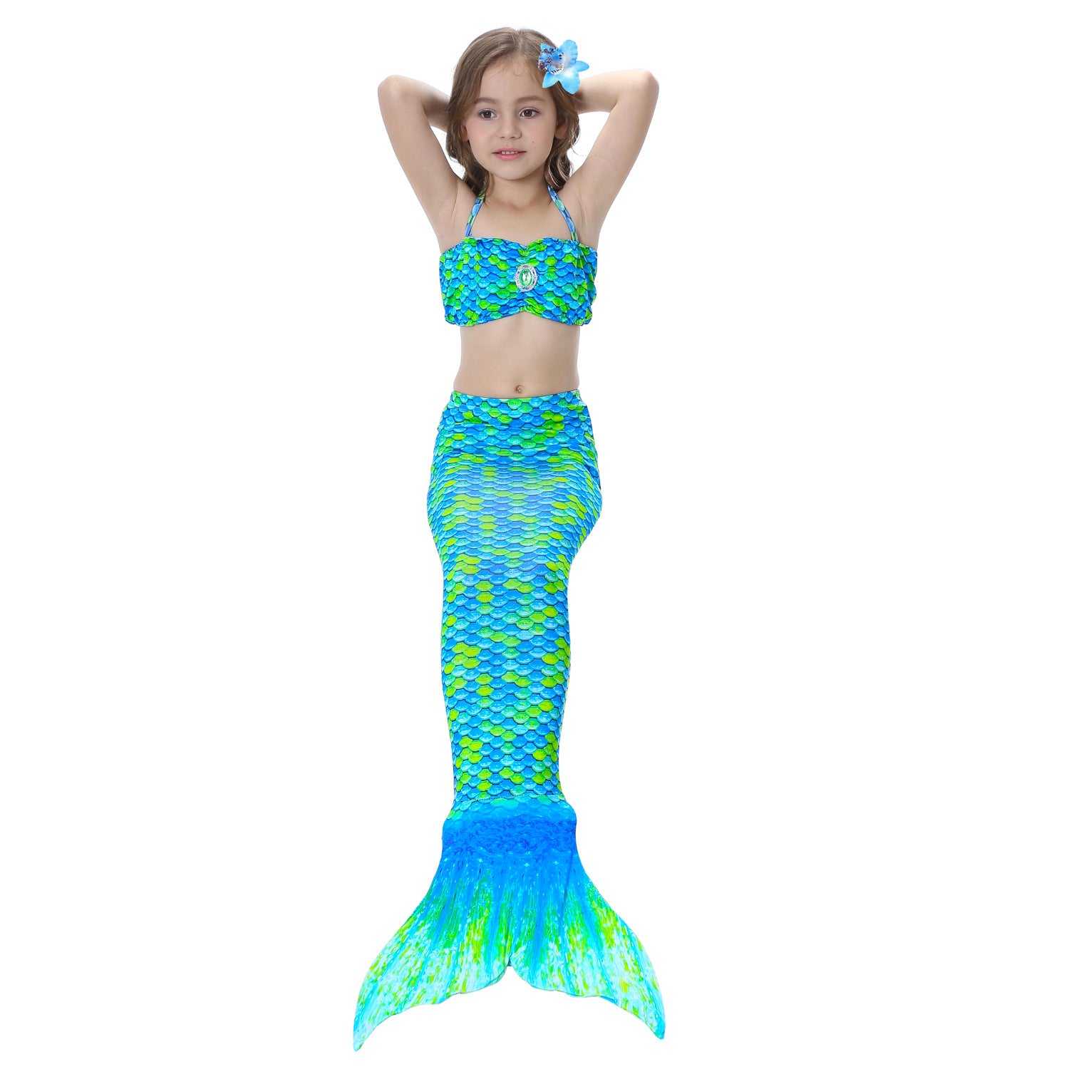 Kid Girl Mermaid Swimsuit Bikini Swimwear