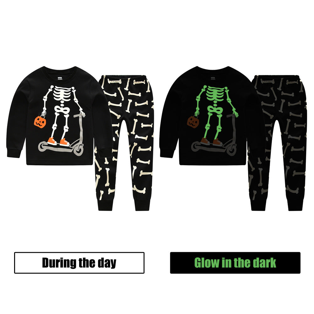 Kid Baby Boys Long Sleeved Home Suit Pajamas