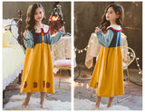 Kid Girls Cotton Nightwear Loose Long Sleeved Pajamas