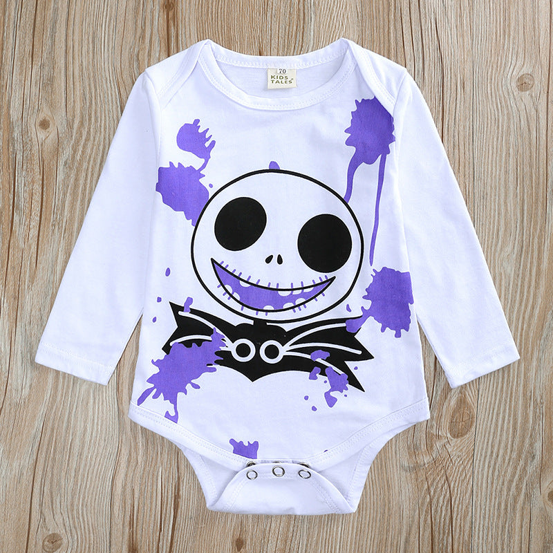 Halloween Baby Little Boy INS Long Sleeve Bodysuit 3 Pcs Set