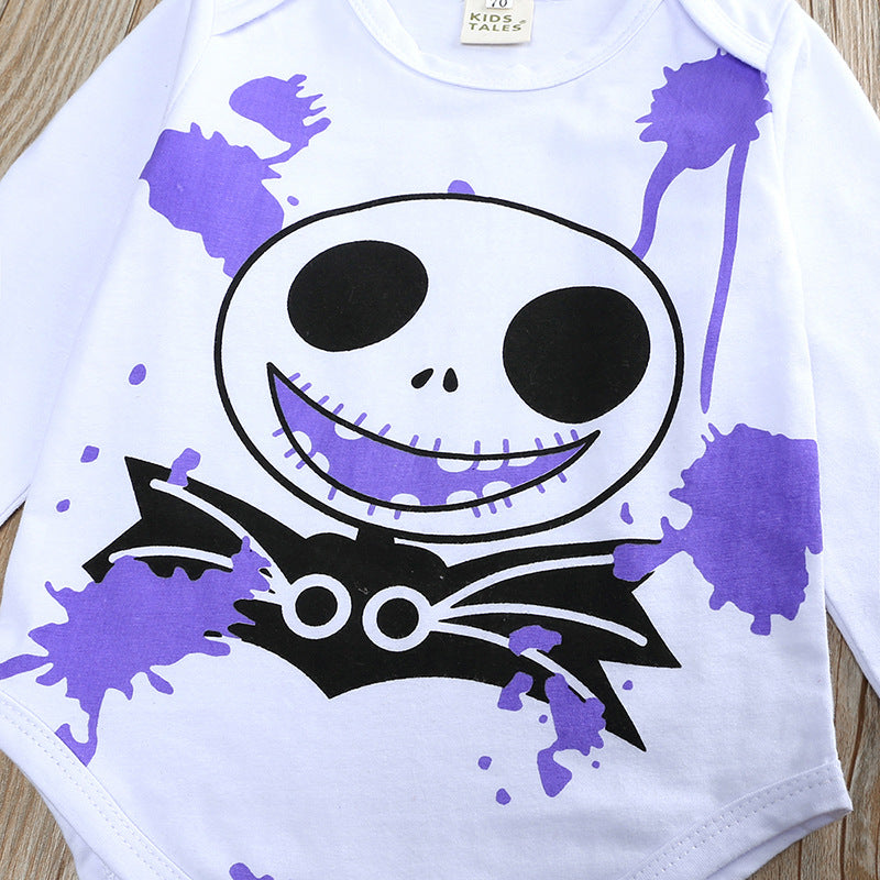 Halloween Baby Little Boy INS Long Sleeve Bodysuit 3 Pcs Set