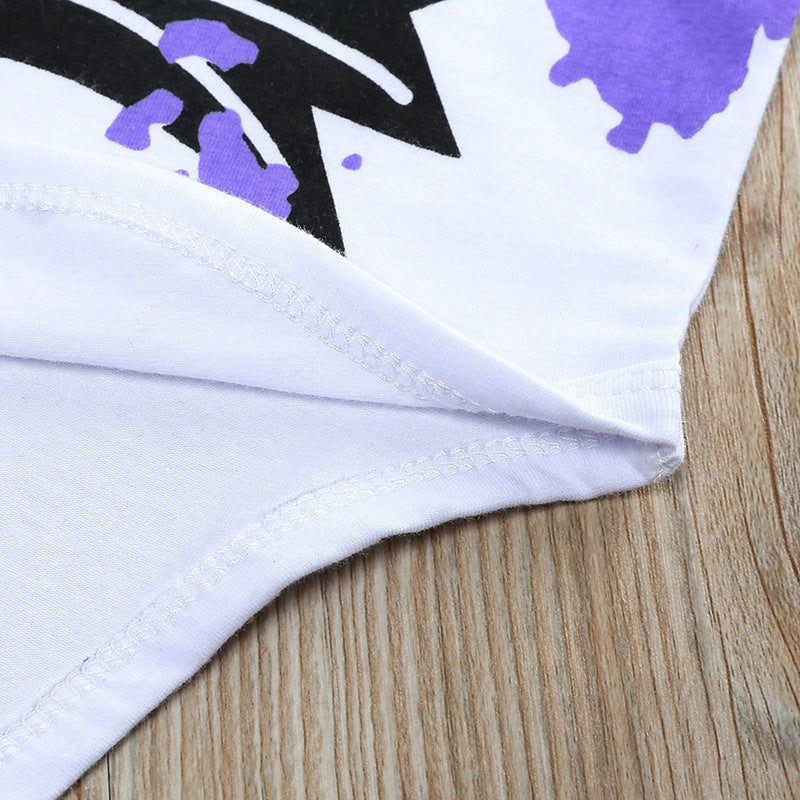 Halloween Baby Little Boy INS Long Sleeve Bodysuit 3 Pcs Set